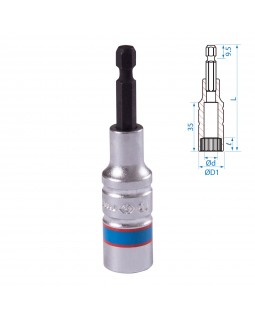 Головка для шуруповерта двенадцатигранная 1/4", 13 мм, L = 80 мм KING TONY 76B813M-foto3