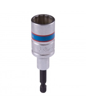 Головка для шуруповерта двенадцатигранная 1/4&quot;, 16 мм, L = 80 мм KING TONY 76B816M