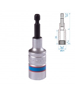 Головка для шуруповерта двенадцатигранная 1/4&quot;, 16 мм, L = 80 мм KING TONY 76B816M-foto2