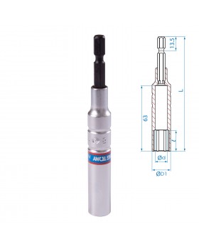 Головка для шуруповерта шестигранная 1/4&quot;, 8 мм, L = 110 мм KING TONY 76C1108M-foto2