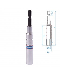 Головка для шуруповерта шестигранная 1/4", 9 мм, L = 110 мм KING TONY 76C1109M-foto2