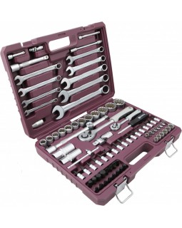 TS082/12 Набор инструмента универсальный 1/4", 1/2"DR с головками торцевыми 12-гранными, 82 предмета-foto3