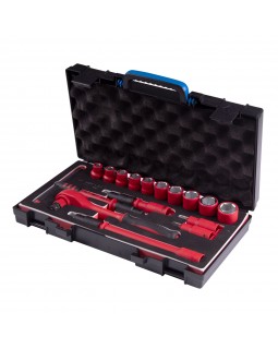 Набор торцевых диэлектрических головок с принадлежностями 1/2&quot;, шестигранные, 8-24 мм, 16 предм-foto2