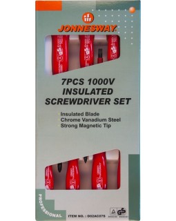 Набор отверток диэлектрических SL0,4х2,5х85-1,2х6,5х150 и PH #0-2, 7 предметов-foto2