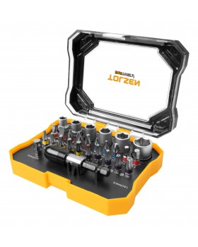 Набор вставок (бит) 1/4", PH, PZ, Hex, Torx, Slotted, TorxTR, 28 предметов TOLSEN TT20376