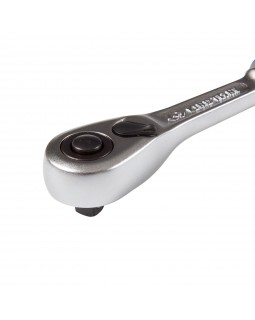 Трещотка 1/4", 140 мм, 90 зубцов, флажковая с кнопкой KING TONY 2773-55GS-foto3