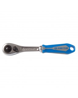 Трещотка 1/4", 140 мм, 90 зубцов, флажковая с кнопкой KING TONY 2773-55GS-foto6