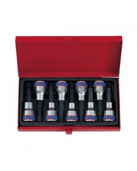 Набор торцевых насадок 1/2&quot;, TORX, Т20-Т60 мм, L = 80 мм, 9 предметов KING TONY 4119PR