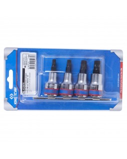 Набор торцевых насадок 1/2&quot;, SPLINE, М6-М12, L = 80 мм, 4 предмета KING TONY 4126PR-foto2