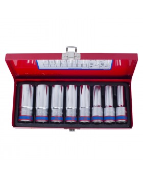 Набор глубоких торцевых головок 1/2&quot;, двенадцатигранные, 12-24 мм, 8 предметов KING TONY 4208MR-foto2