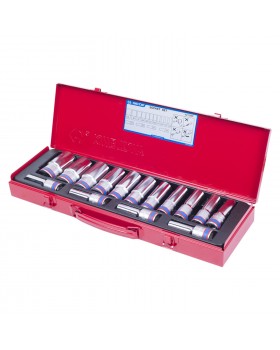 Набор глубоких торцевых головок 1/2&quot;, двенадцатигранные, 10-32 мм, 15 предметов KING TONY 4215M