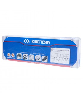 Набор глубоких торцевых головок 1/2&quot;, двенадцатигранные, 10-32 мм, 15 предметов KING TONY 4215M-foto2