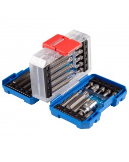 Набор вставок (бит) 10 мм, Torx, Spline, Hex, 41 предмет KING TONY 1041CQ-EB-foto7