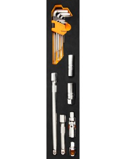 Набор инструментов универсальный, раскладной ящик, 60 предметов TOLSEN TT85401-foto2