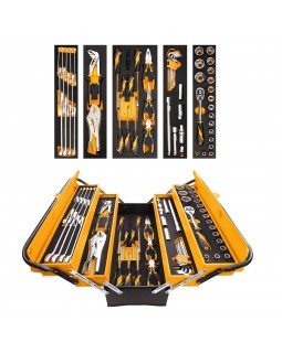 Набор инструментов универсальный, раскладной ящик, 60 предметов TOLSEN TT85401-foto3