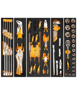 Набор инструментов универсальный, раскладной ящик, 60 предметов TOLSEN TT85401-foto5