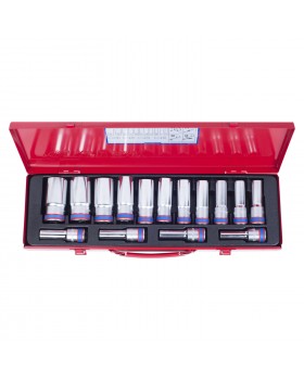Набор глубоких торцевых головок 1/2&quot;, шестигранные, 10-32 мм, 15 предметов KING TONY 4315MR-foto3