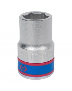 Головка торцевая стандартная шестигранная 1/2", 14 мм KING TONY 433514M Головка торцевая стандартная шестигранная 1/2", 14 мм KING TONY 433514M