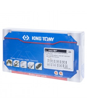 Набор ударных торцевых насадок 1/2", HEX, 4-14 мм, L = 60 мм, 7 предметов KING TONY 4407MP-foto2
