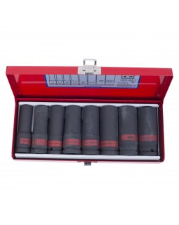 Набор ударных глубоких торцевых головок 1/2&quot;, шестигранные, 1/2&quot;-15/16&quot;, 8 предметов -foto2