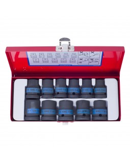 Набор ударных торцевых головок 1/2&quot;, шестигранные, 10-21 мм, 11 предметов KING TONY 4412MP-foto3