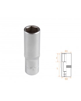 Головка торцевая глубокая шестигранная 3/8&quot;, 14 мм AFFIX AF00130014