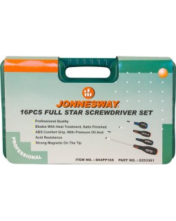 Набор отверток шлиц и крест Full Star SL 2х50-8х150 PH#0-3, 16 предметов-foto2