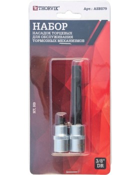 ASBS79 Набор вставок-бит для обслуживания тормозных механизмов 3/8"DR, Н7, Н9, 2 предмета-foto3