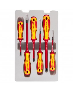 Набор отверток, диэлектрические, 6 предметов KING TONY 30606MR-foto2