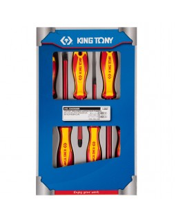 Набор отверток, диэлектрические, 6 предметов KING TONY 30606MR