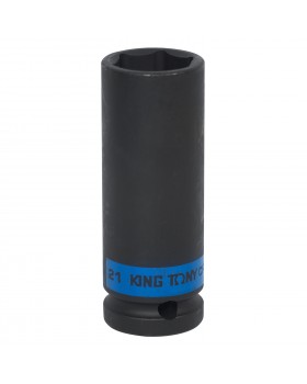 Головка торцевая ударная глубокая шестигранная 1/2&quot;, 21 мм KING TONY 443521M