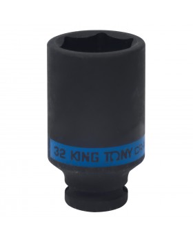 Головка торцевая ударная глубокая шестигранная 1/2&quot;, 32 мм KING TONY 443532M