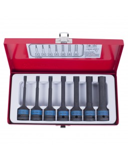 Набор ударных торцевых насадок 1/2", HEX, 4-14 мм, L = 100 мм, 7 предметов KING TONY 4457MP-foto3