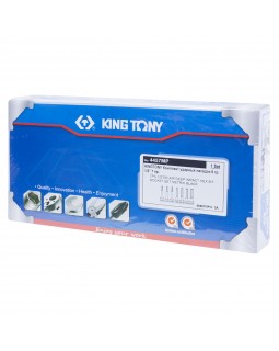 Набор ударных торцевых насадок 1/2", HEX, 4-14 мм, L = 100 мм, 7 предметов KING TONY 4457MP-foto2