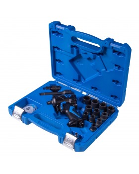 Гайковерт пневматический ударный 1/2", 678 Нм, с комплектом головок, 16 предметов KING TONY 448-foto3