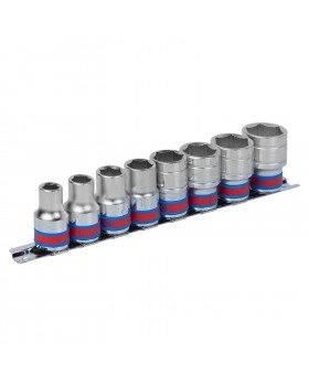 Набор торцевых головок 1/2&quot;, шестигранные, 3/8&quot;-7/8&quot;, 8 предметов KING TONY 4510SR