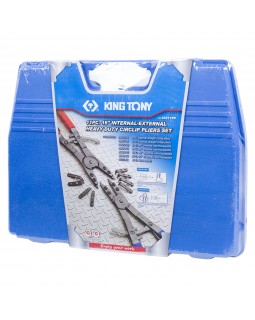 Набор съемников для стопорных колец 406 мм, сменные насадки, кейс, 11 предметов KING TONY 45211PP-foto4