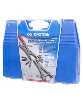 Набор съемников для стопорных колец 406 мм, сменные насадки, кейс, 11 предметов KING TONY 45211PP-foto4