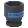 Головка торцевая ударная шестигранная 1/2&quot;, 26 мм KING TONY 453526M