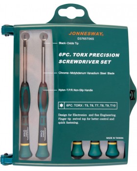 Набор отверток для точной механики TORX Т5-Т10 6 предметов