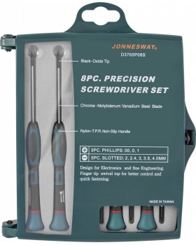 Набор отверток для точной механики шлиц прямой, крест (PH) 8 предметов-foto2