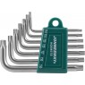 Комплект угловых ключей Torx Т10-Т40, S2 материал, 7 предметов