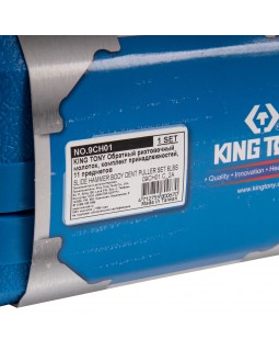 Обратный рихтовочный молоток, комплект принадлежностей, 11 предметов KING TONY 9CH01-foto3