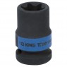 Головка торцевая ударная TORX Е-стандарт 1/2&quot;, E18, L = 38 мм KING TONY 457518M