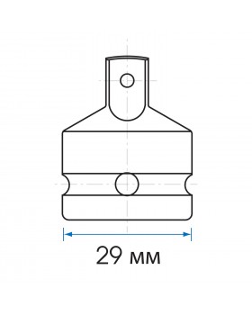 Переходник ударный 1/2">3/8", с шариковым фиксатором KING TONY 4863P-foto3