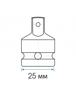 Переходник ударный 1/2">3/8", с шариковым фиксатором KING TONY 4873P-foto2