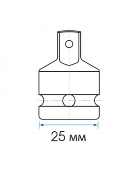 Переходник ударный 1/2&quot;>3/8&quot;, с шариковым фиксатором KING TONY 4873P-foto2