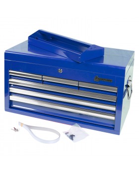 Ящик инструментальный, 6 полок, синий МАСТАК 511-06570B-foto3