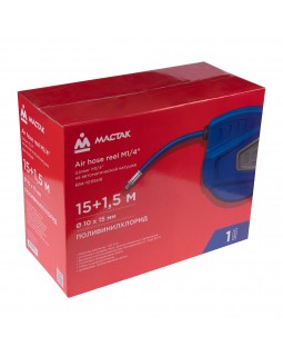 Шланг пневматический на автоматической катушке 10х15 мм, 15 м, поливинилхлоридный, гибкий, резьба 1/-foto4