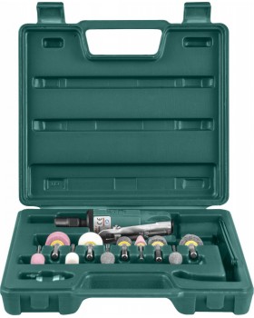 Бормашинка пневматическая 120 мм с насадками, патрон 6 мм, 25000 об./мин., 113 л/мин.-foto2